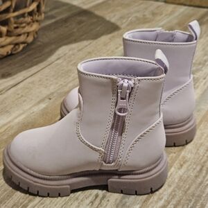 Lavender Toddler Boots With Zipper